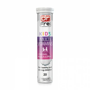 Вітаміни шипучі Dr. Frei KIDS Multivitamin + Кальцій Дітячі №20