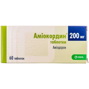 Аміокордин табл. 200 мг №60