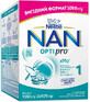 Суха молочна суміш NAN 1 Optipro для дітей від народження 1050 г, ( 2 уп по 525 г)