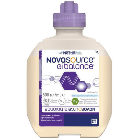 Пищевой продукт для специальных медицинских целей Nestle Novasource GI Balance энтеральное питание, 500 мл