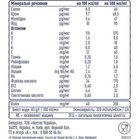 Харчовий продукт для спеціальних медичних цілей Nestle Novasource GI Balance ентеральне харчування, 500 мл: ціни та характеристики