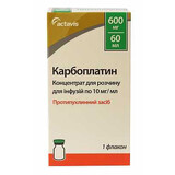 Карбоплатин конц. д/р-ра д/инф. 600 мг фл. 60 мл