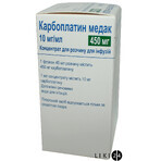 Карбоплатин медак конц. д/п інф. р-ну 450 мг фл. 45 мл: ціни та характеристики