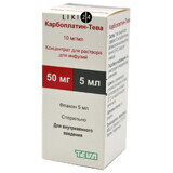 Карбоплатин-тева конц. д/р-ра д/инф. 10 мг/мл фл. 5 мл