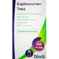 Карбоплатин-Тева концентрат для раствора для инфузий 10 мг/мл флакон, 60 мл