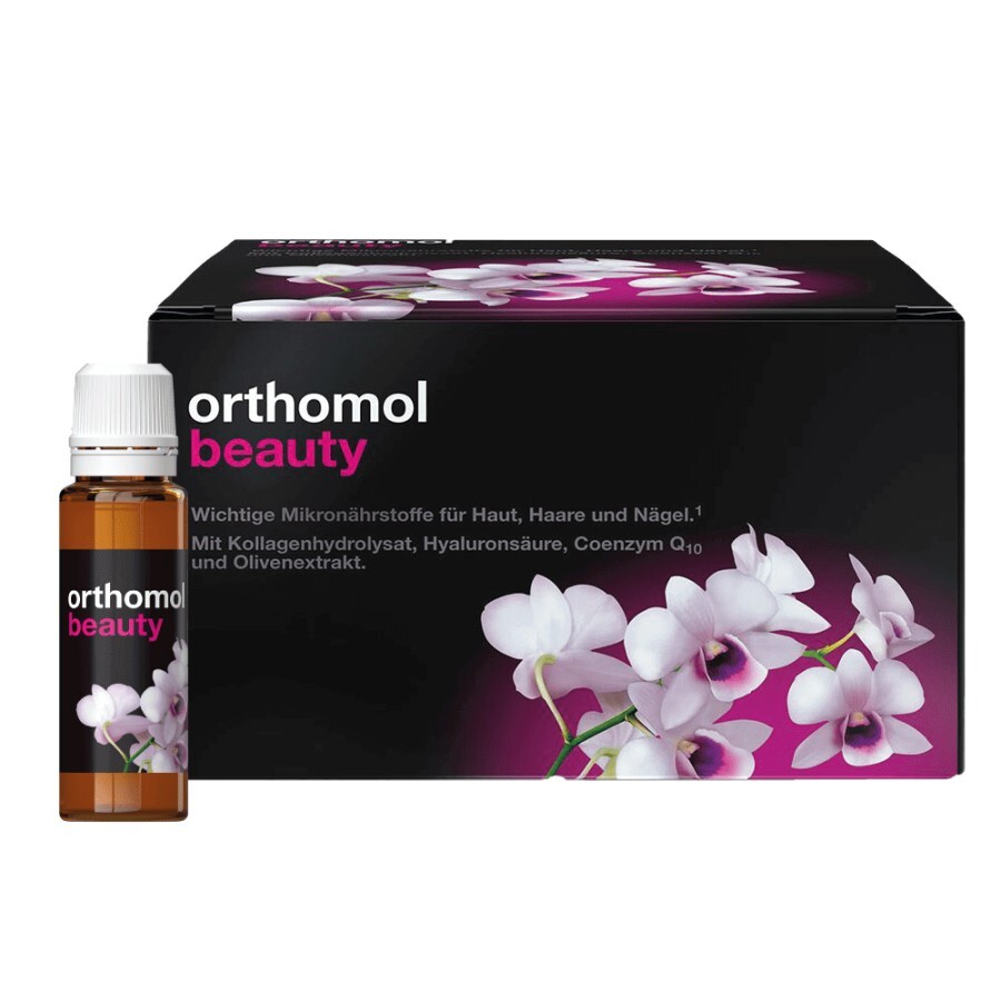 Orthomol Beauty питна пляшечка для покращення стану шкіри, нігтів та волосся, 30 днів: ціни та характеристики