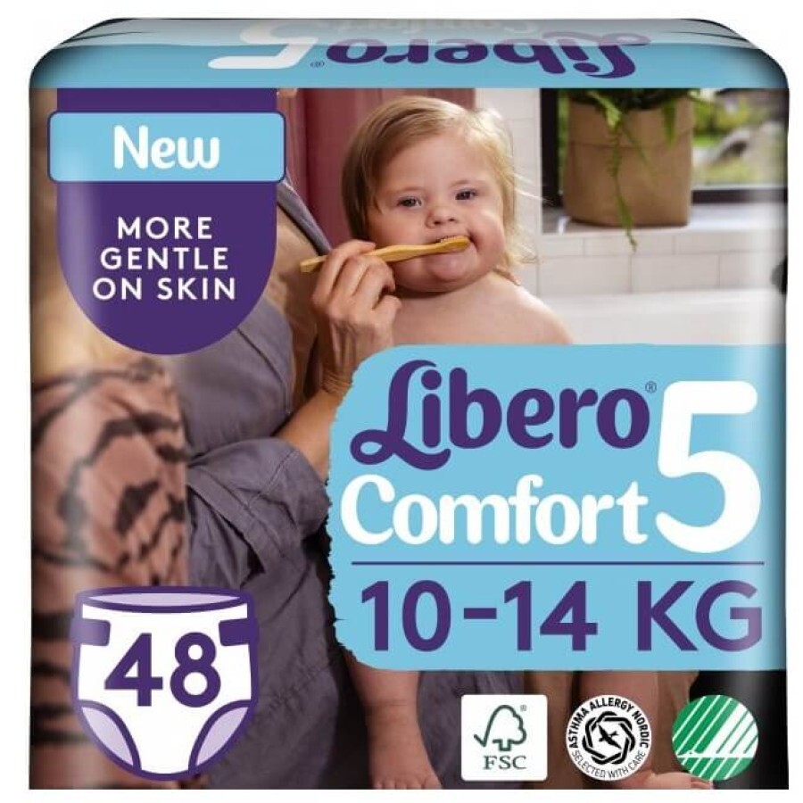 Підгузки Libero Comfort розмір 5 (10-14 кг), №48: ціни та характеристики
