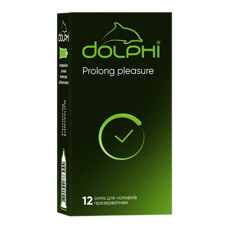 Презервативи Dolphi Prolong Pleasure, 12 шт.: ціни та характеристики