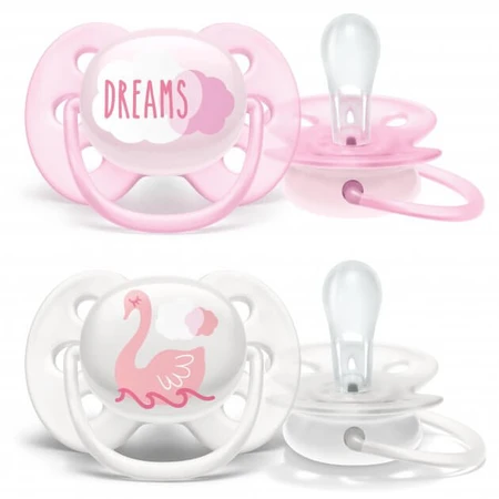 Пустушка Philips Avent Ultra Soft SCF222/02, 0-6 міс., для дівчаток №2: ціни та характеристики