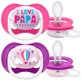 Пустышка ортодонтична Philips Avent Ultra Air SCF080/04 I love… для девочек 6-18 месяцев, №2