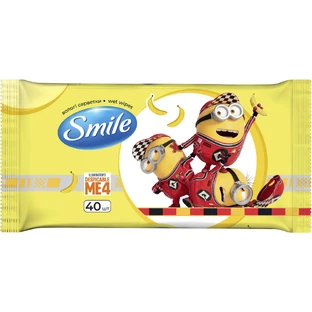 Серветки вологі дитячі Smile Minions 40 шт
