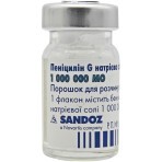 Пеніцилін G натрієва сіль Сандоз пор. д/п ін. р-ну 1000000 МО фл. №100: ціни та характеристики