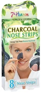 Очищувальні смужки для носа 7th Heaven Charcoal Pore Strips Деревне вугілля, 8 шт.