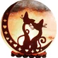 Соляная лампа Saltlamp Коты на Луне №2, 3-4 кг