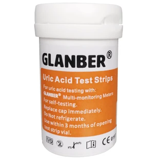 Тест-полоски для определения мочевой кислоты в крови Glanber UA01 №25