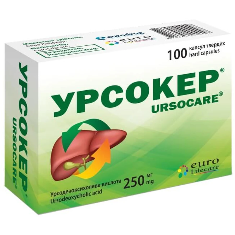 Урсокер капс. 250 мг блистер №100: цены и характеристики