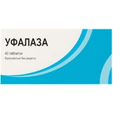 Уфалаза табл. 6 мг + 6 мг блистер №40