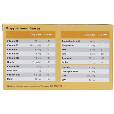 Фертіловіт Fertilovit F or 2 plus DHA капсули, №60: ціни та характеристики