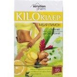 Фіточай Solution Pharm Кіло Кілер Імбир і лимон для схуднення в фільтр-пакетах по 1,5 г, 20 шт 