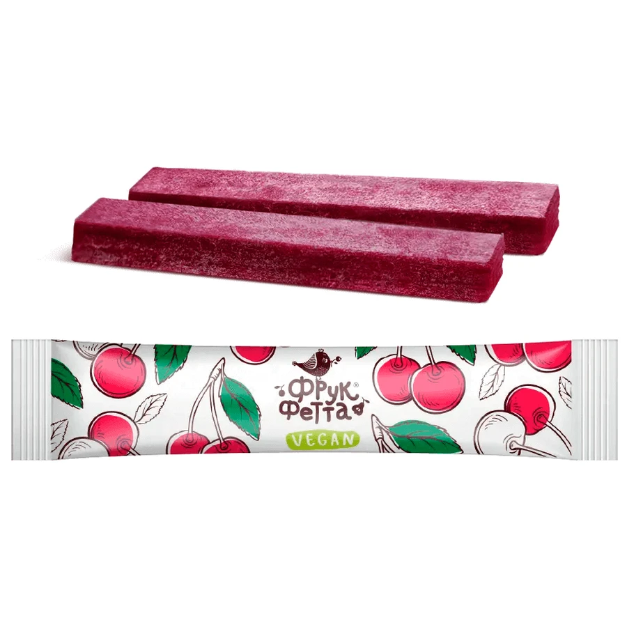 Батончик Frukfetta Вишня, фруктовий, 20 г: ціни та характеристики