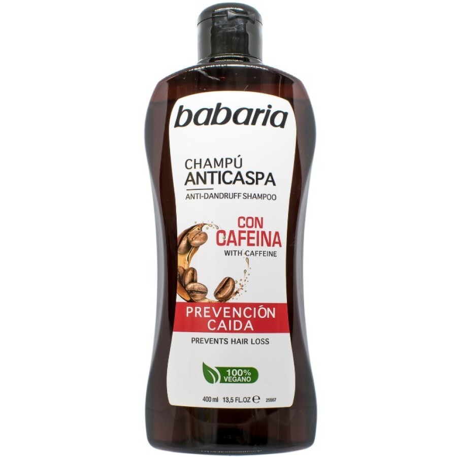 Шампунь для волос Babaria против перхоти с кофеином, 400 мл: цены и характеристики