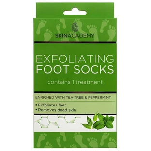 Пилинговые носочки для ног Skin Academy Exfoliating Foot Mask Tea Tree & Peppermint, 1 пара