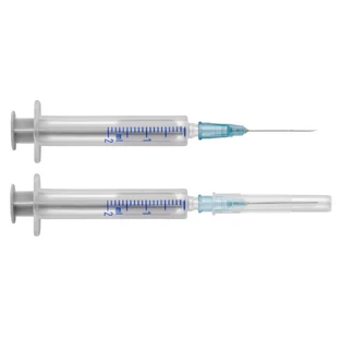 Шприц Arterium двокомпонентний стерильний з голкою 0,6 mm x 25 mm (23G x 1), 2 мл