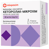 Кеторолак-мікрохім р-н д/ін. 30 мг/мл амп. 1 мл №10