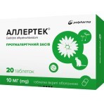 Аллертек табл. в/о 10 мг №20: ціни та характеристики