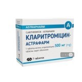 Кларитроміцин-Астрафарм табл. в/о 500 мг блістер №7