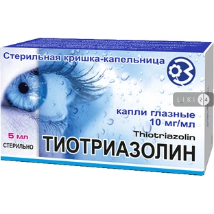 Тіотриазолін крап. оч. 10 мг/мл фл. 5 мл