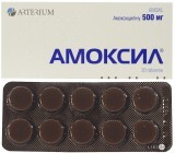 Амоксил табл. 500 мг №20