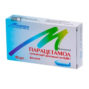 Парацетамол суп. ректал. 0,08 г стрип №10
