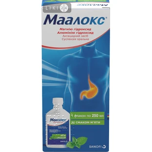 Маалокс сусп. фл. 250 мл