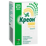 Креон 10 000 капс. тв. с гастрорезист. гран 150 мг фл. №50