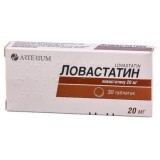 Ловастатин табл. 20 мг блістер №30