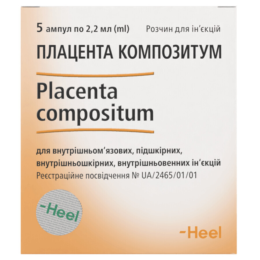 Плацента Композитум р-р д/ин. амп. 2,2 мл №5: цены и характеристики