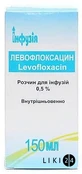 Левофлоксацин р-н д/інф. 0,5 % пляшка 150 мл