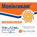 Мовіксикам р-н д/ін. 15 мг/1,5 мл амп. №5