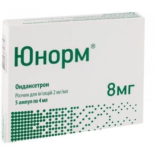 Юнорм р-р д/ин. 2 мг/мл амп. 4 мл, в пачке №5
