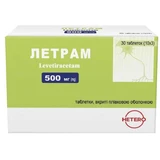 Летрам табл. в/плівк. обол. 500 мг блістер №30