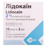 Лидокаин р-р д/ин. 2 % амп. 2 мл №10
