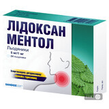 Лідоксан Ментол льодяники 5 мг + 1 мг блістер №24
