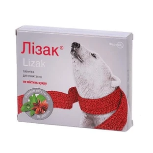 Лізак табл. д/смокт. блістер, зі смаком анісу і м'яти №20