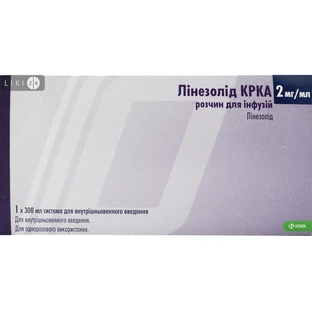 Лінезолід КРКА 2 мг/мл, 300 мл
