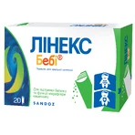 Лінекс Бебі пор. д/орал. сусп. 1000000000 ОД /пакет 1,5 г №20: ціни та характеристики