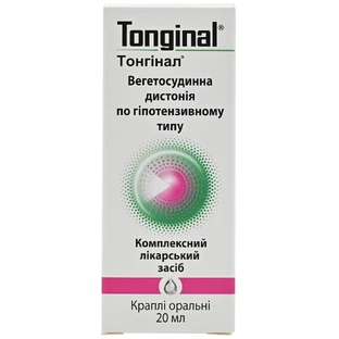 Тонгинал кап. орал. фл. с кап. дозатором 20 мл
