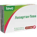 Лозартан-Тева табл. в/плівк. обол. 100 мг блістер №30