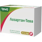 Лозартан-Тева табл. п/плен. оболочкой 50 мг блистер №90: цены и характеристики