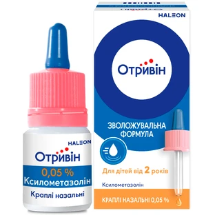 Отривін крап. назал. 0,05 % фл. з кришкою-піпеткою 10 мл